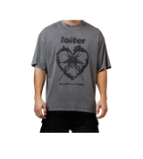 Loiter Vintage Fade Undone Tee Grey