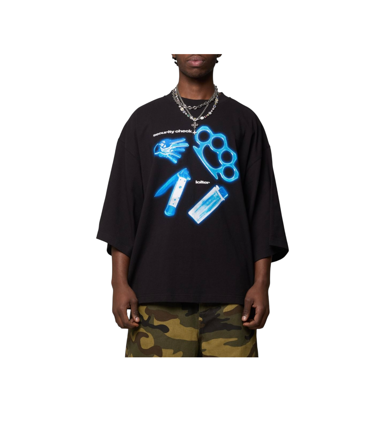 Loiter Security Tee Black