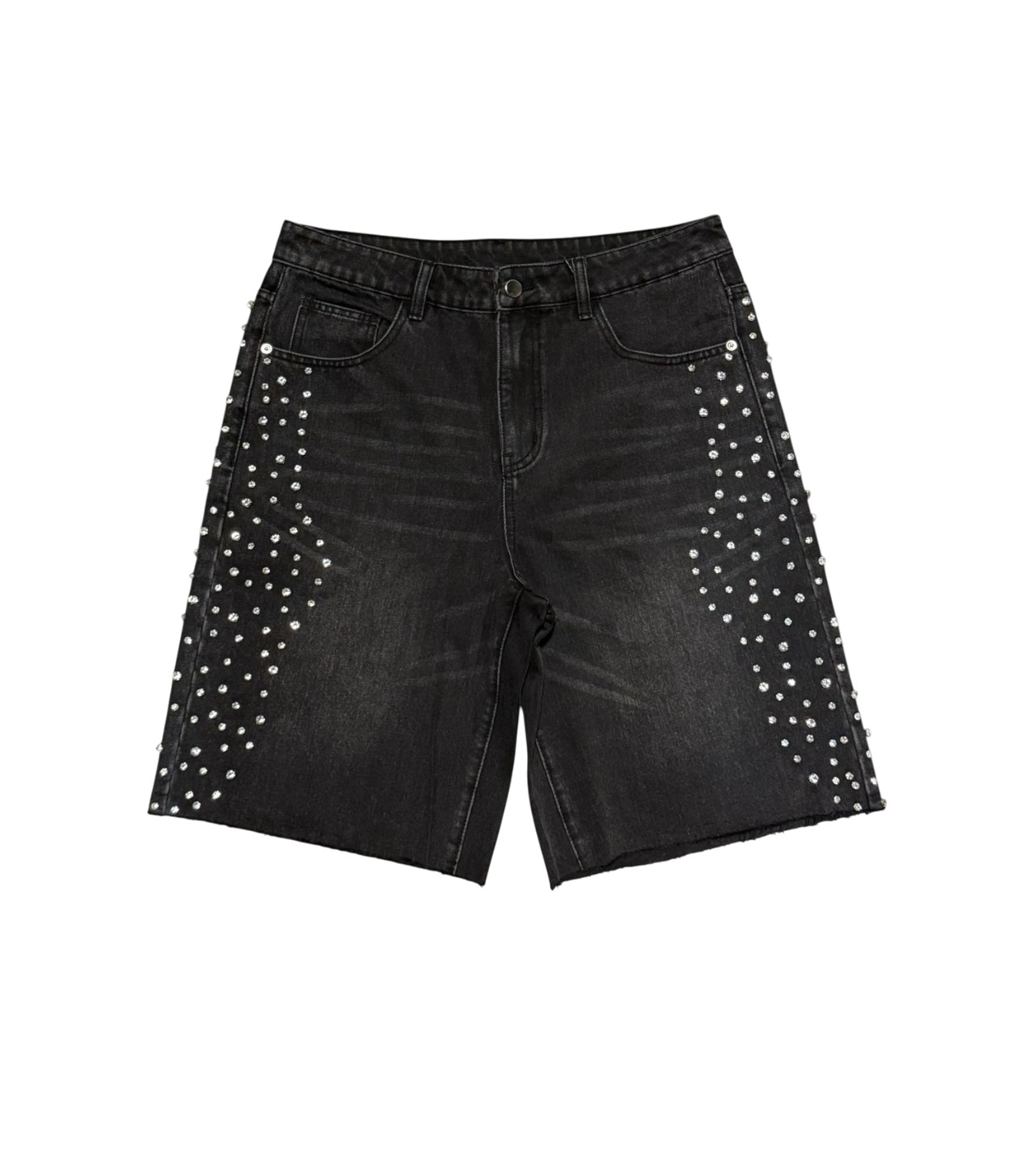 Concept “Chandelier” Denim Shorts Black