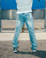Mixed Emotions Flooded Rhinestone Jeans