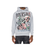 Rockstar Grey Skulls Hoodie
