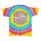 Vintage 1994 Rolling Stones “Fractal Tongue” Liquid Blue Tie Dye T-Shirt XL