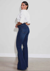 Vibrant Dark Stone Boot Cut Denim