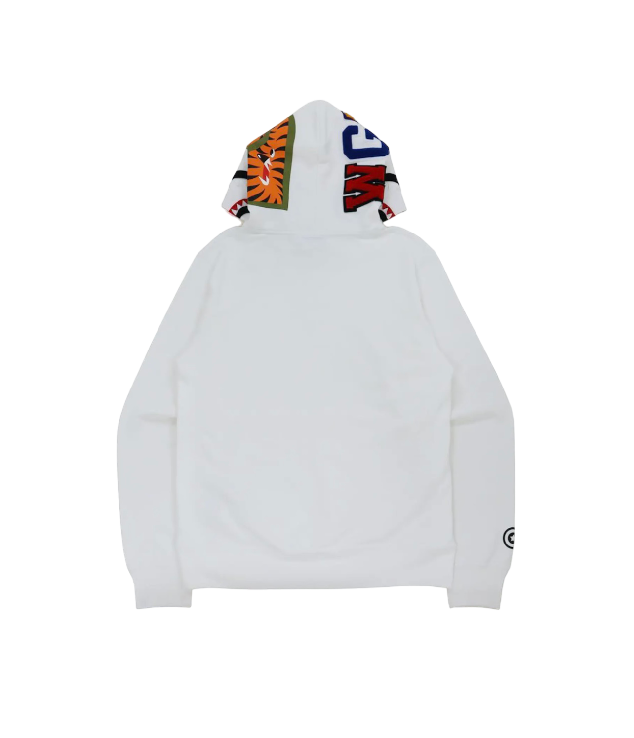 Bape Shark Tiger Hoodie White