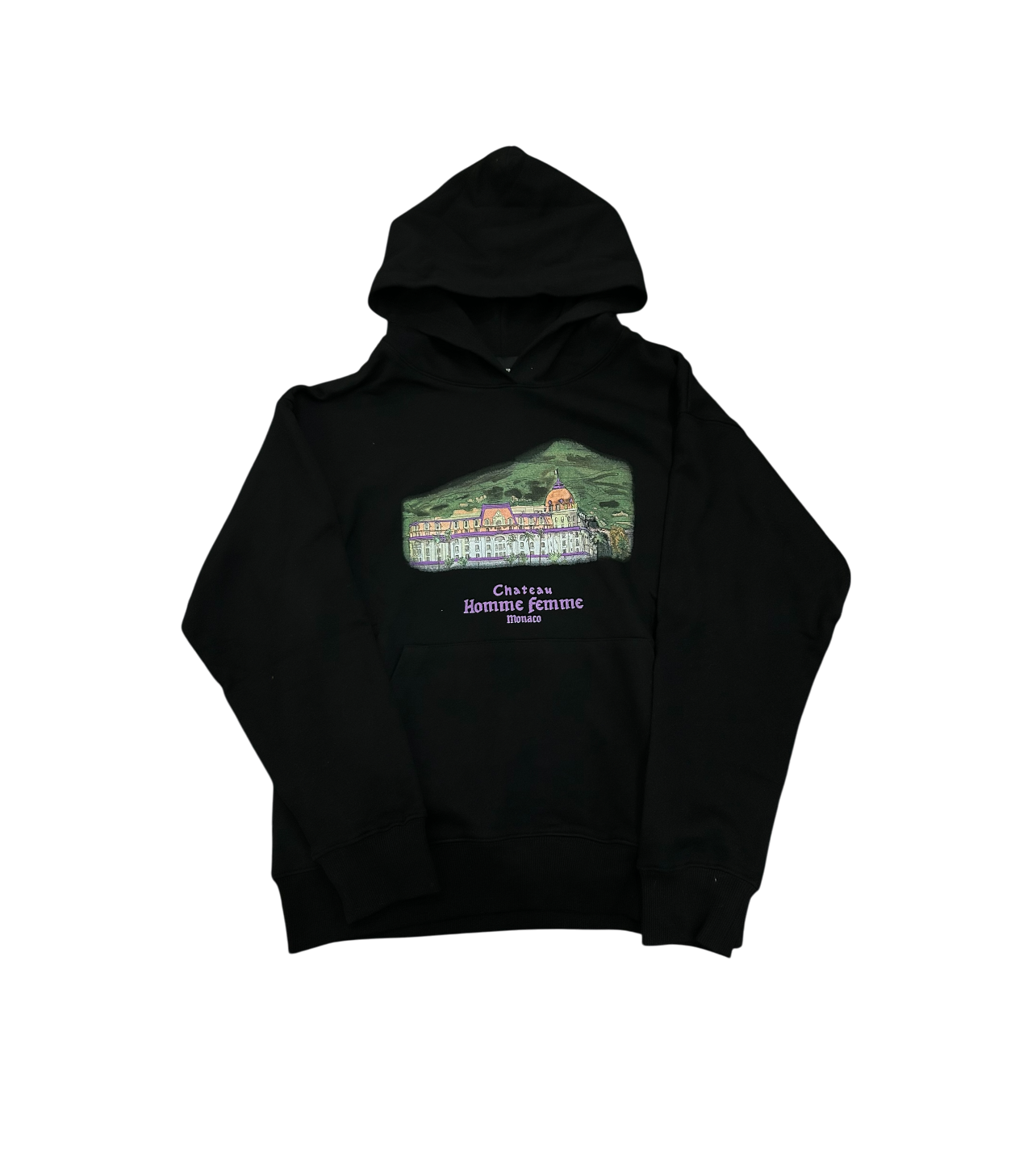 Homme Femme Chateau Black Hoodie