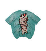 Hellstar Graffiti Cracked Tee Green