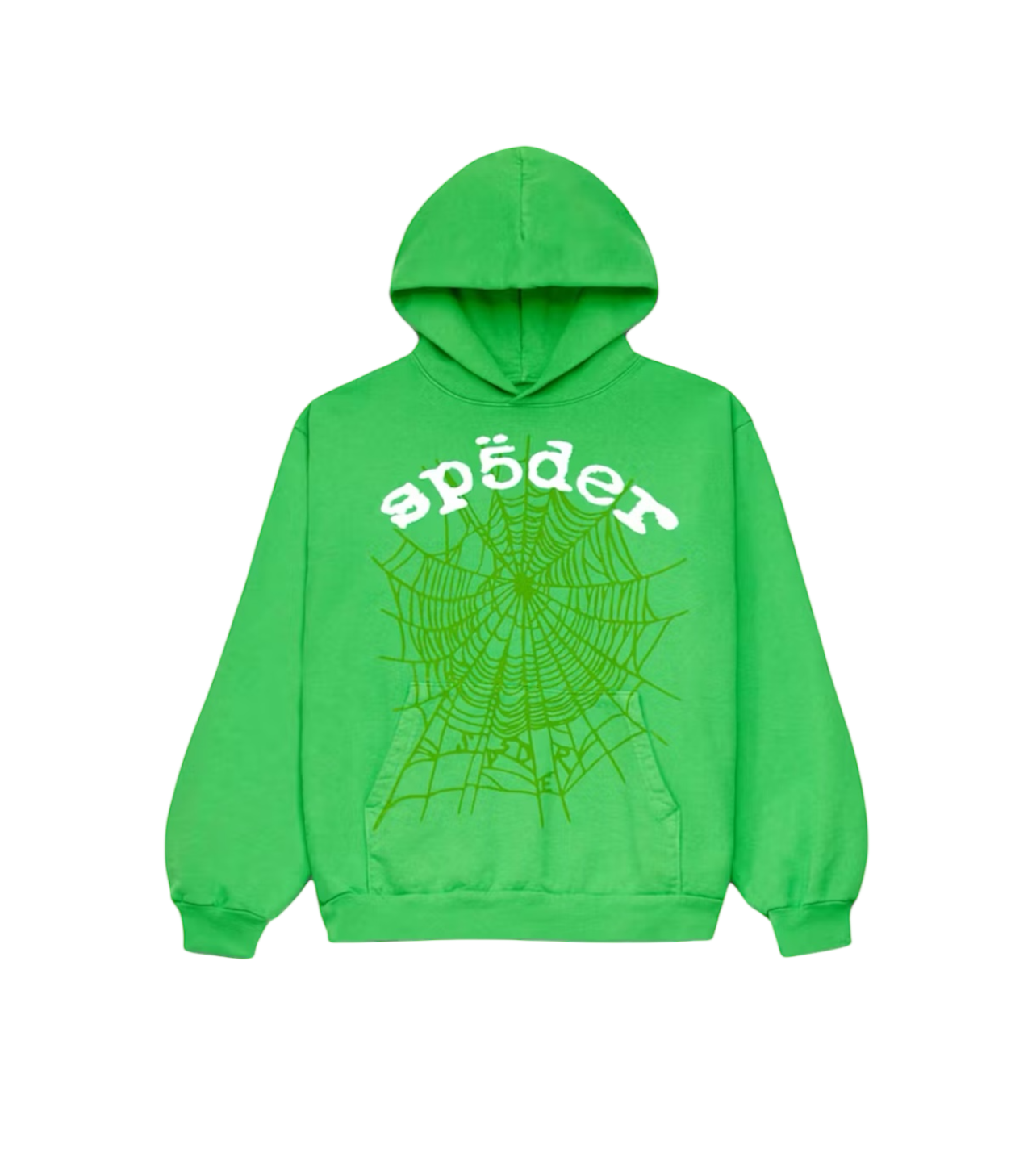 Sp5der Neon Green Hoodie (Lightly Pre-Owned)