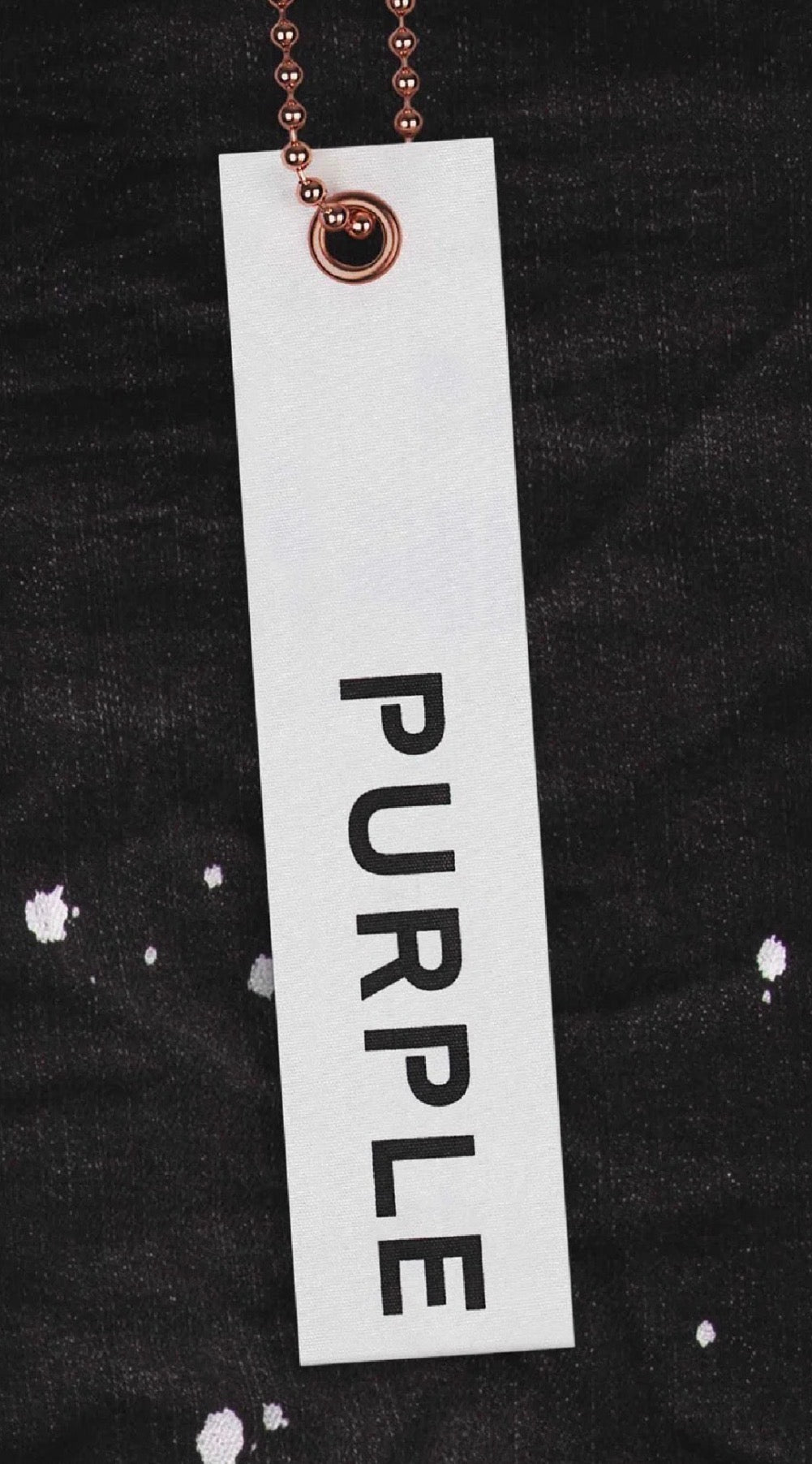 Purple Brand P001 Over Spray Slim-Fit Jeans Black