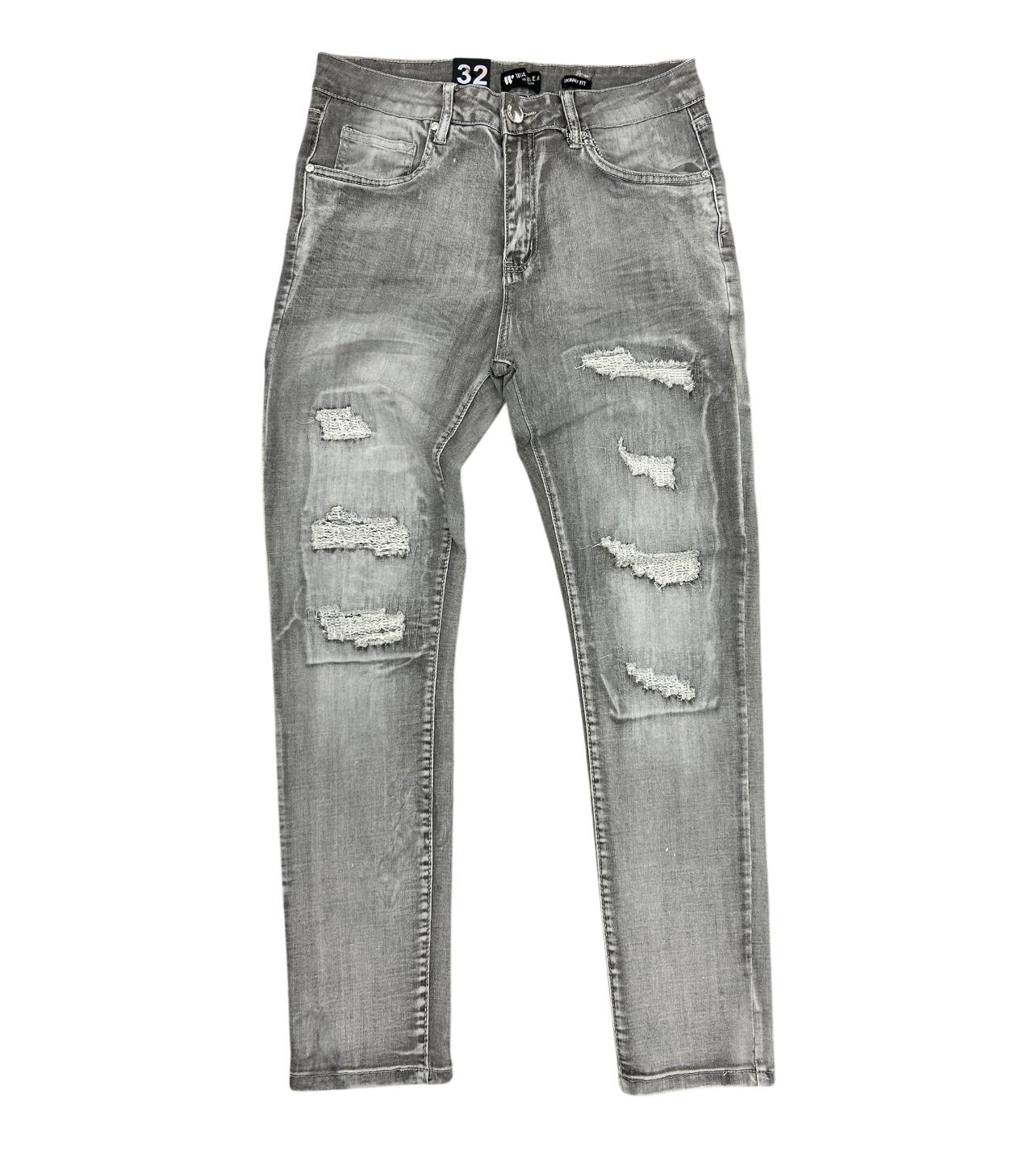 Waimea Grey Wash Skinny Denim