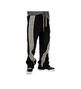 Stripe Baggy Sweatpants Black