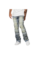 Lab Light Wash Stacked Patch Denim