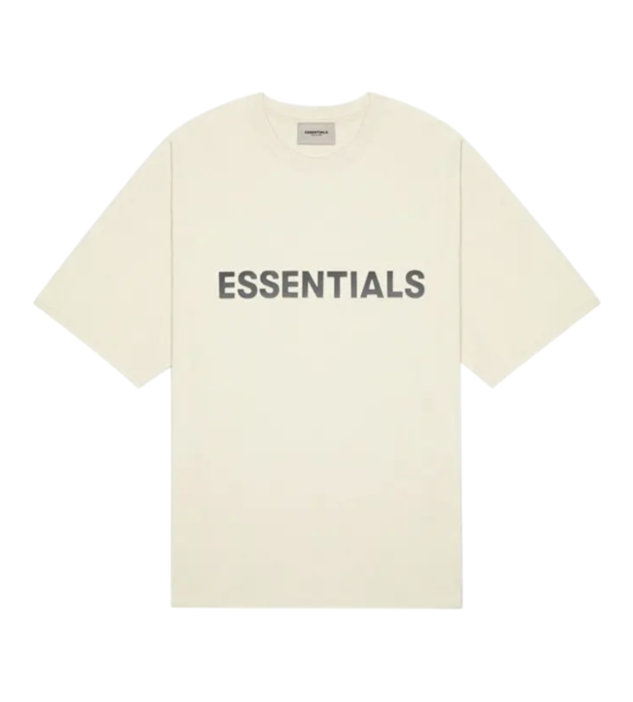 Essentials Cream Logo Tee