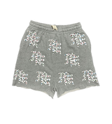 Mixed Emotions Grey Rhinestone Shorts