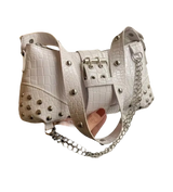 Y2K Studded Bag White