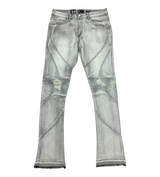 Waimea Grey Star Stacked Jeans