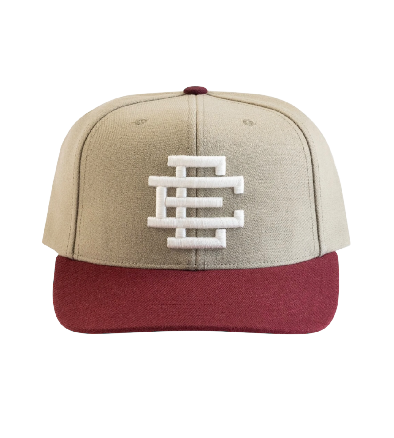 EE SnapBack Cap Tan/Maroon