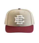 EE SnapBack Cap Tan/Maroon