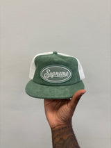 Supreme Terry Mesh Back 5 Panel Green Hat
