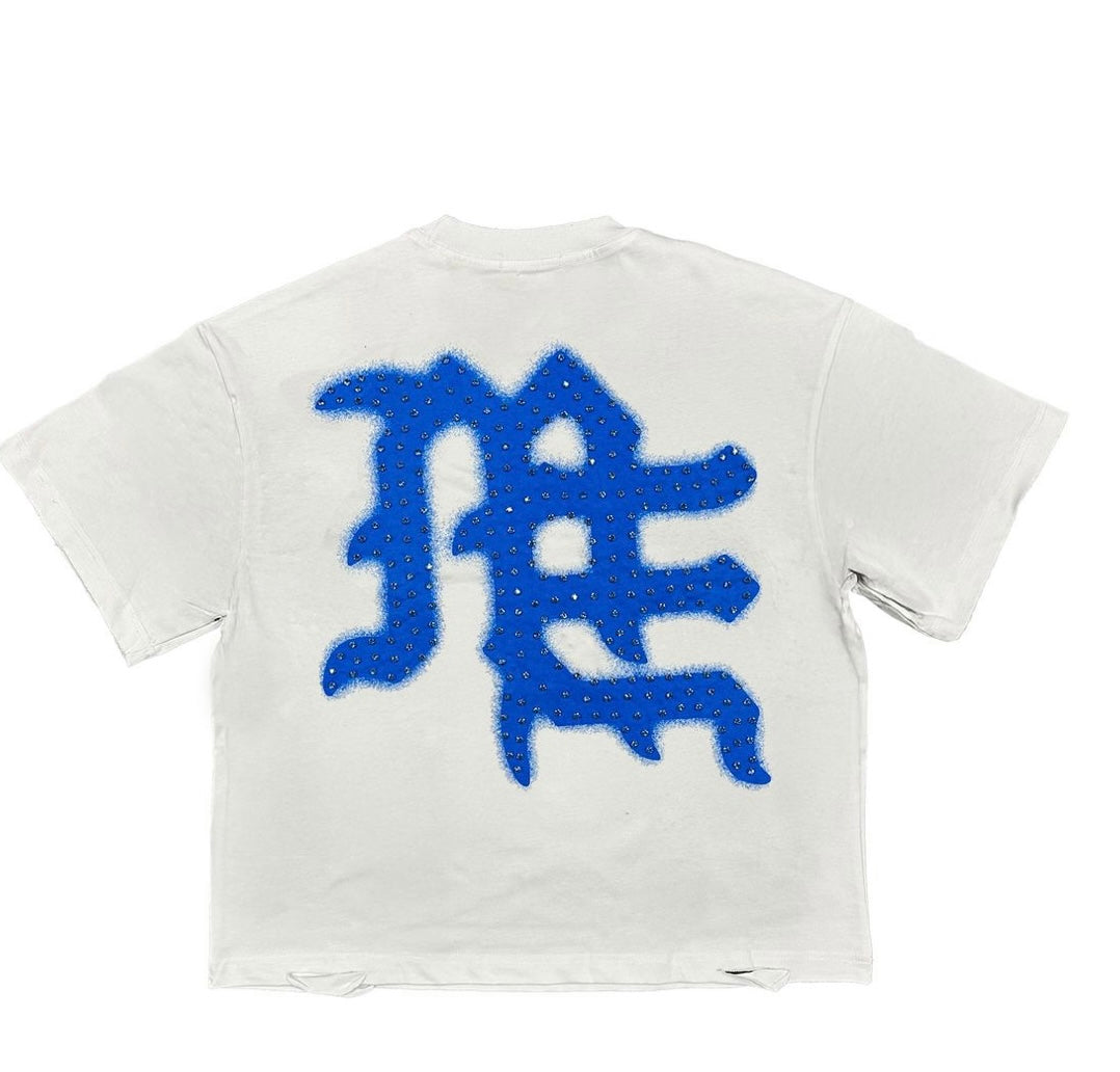 Mixed Emotions Never Die Blue Tee