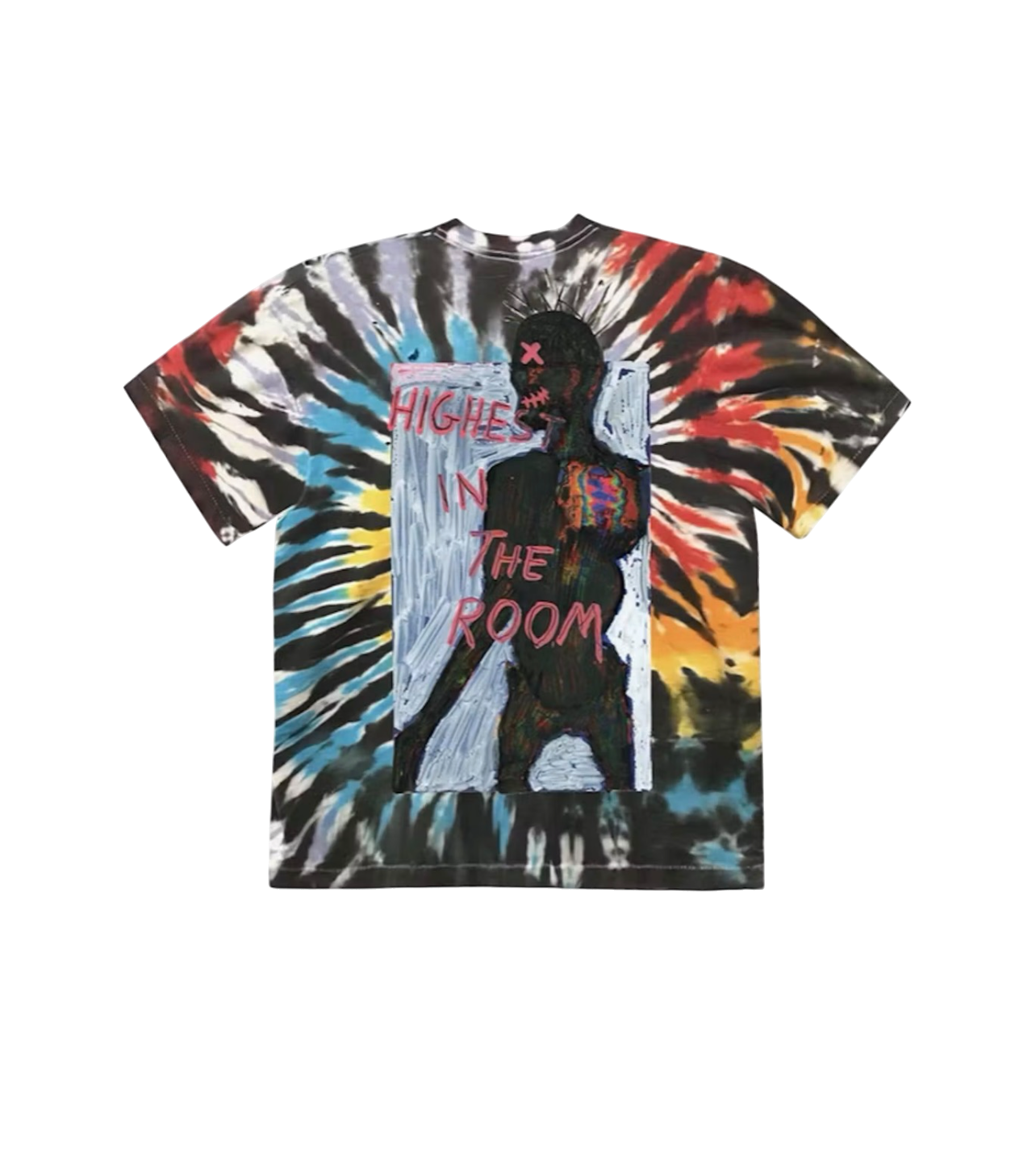 Travis Scott Highest In The Room Tie-Dye Tee Large (SC 7939)