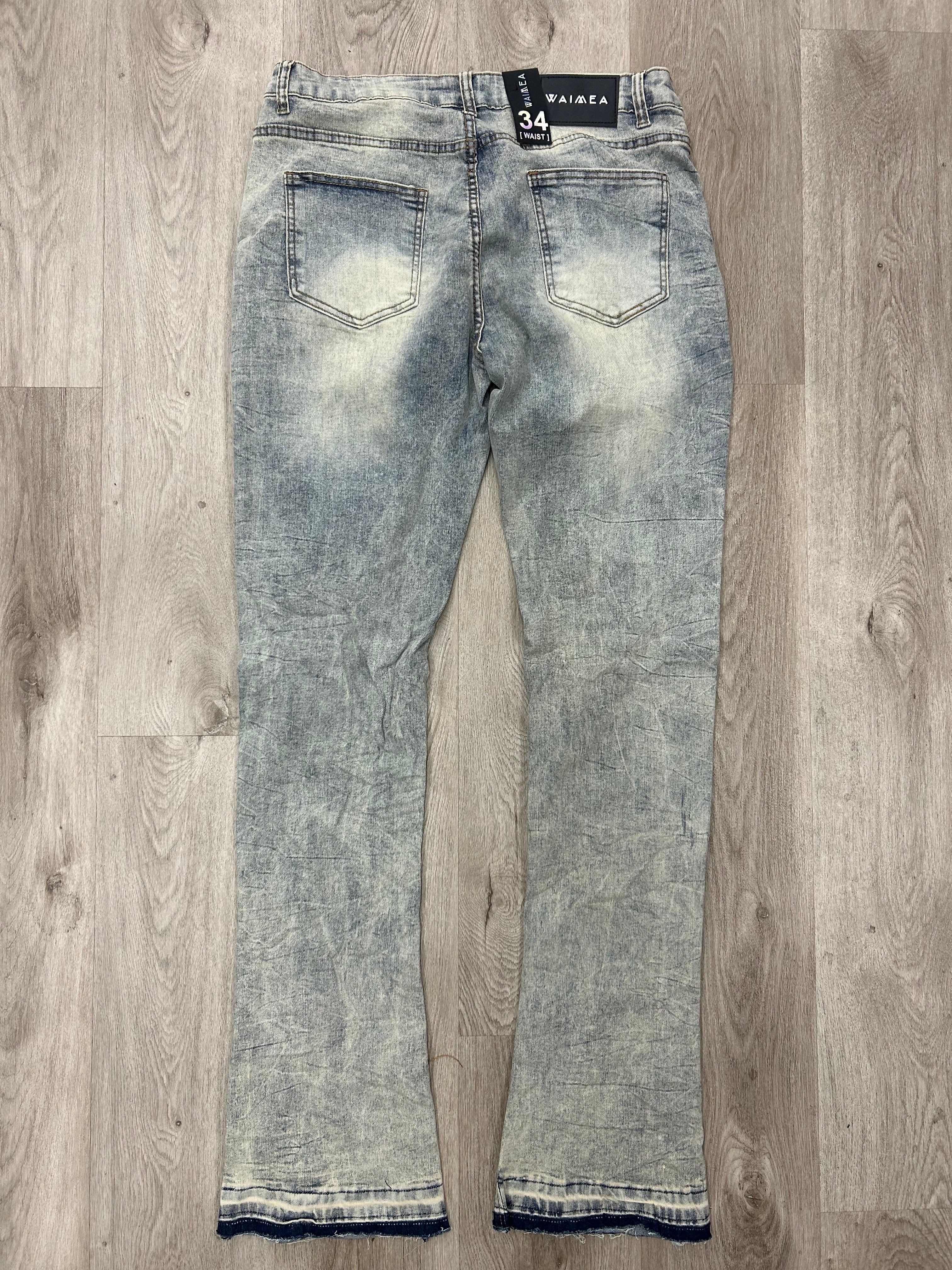 Waimea Vintage Wash Stacked Jeans