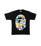 Bape Big Head Multi Camo Black Tee