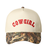 Cowgirl Camo Hat Red