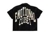 Mixed Emotion Black/Cream Button Down Shirt