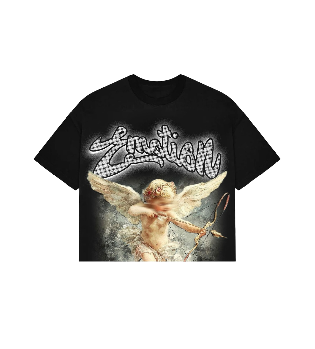 Mixed Emotions Rhinestone Tee Black Archer