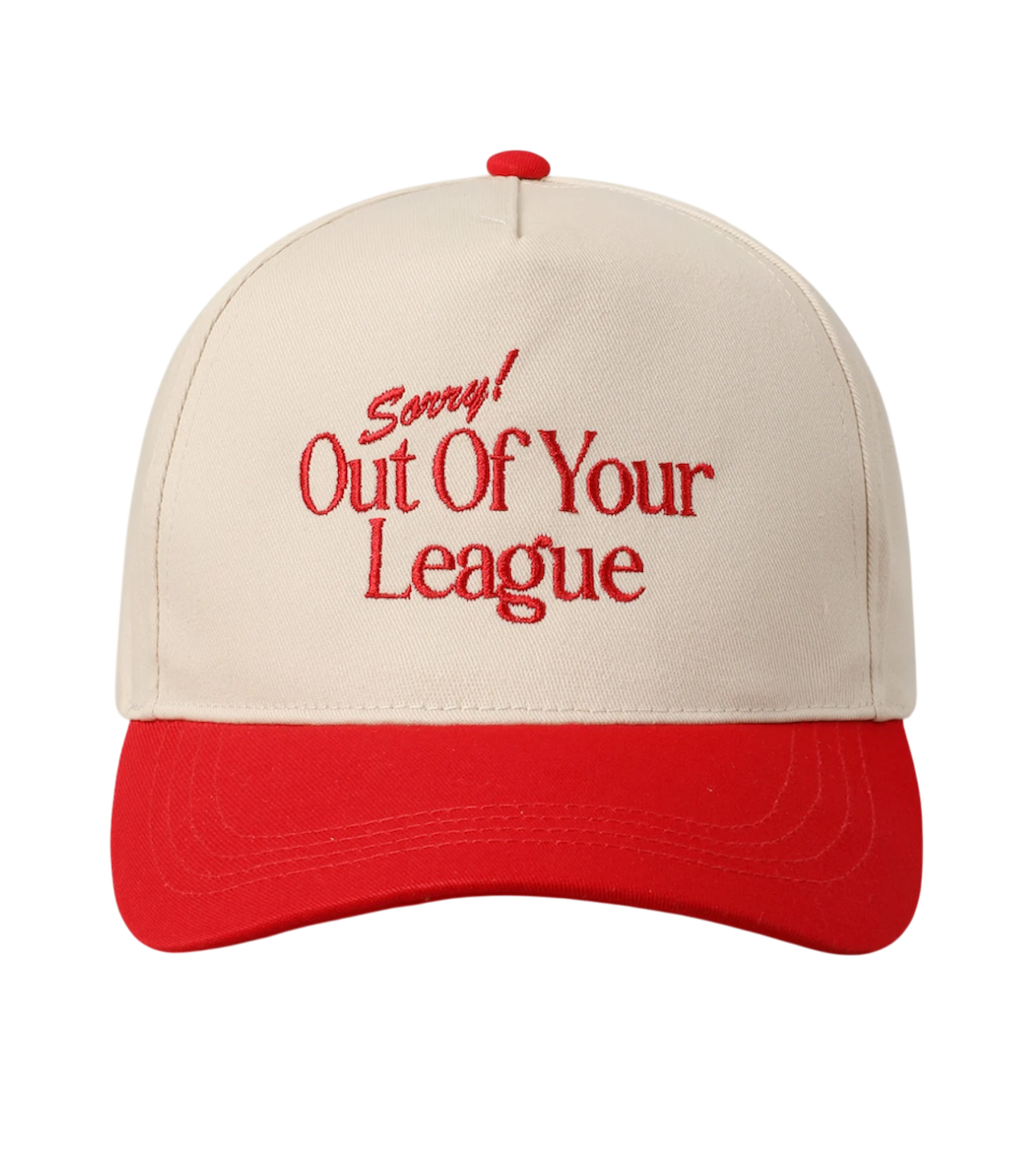 Out Of Your League Trucker Red