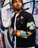 EPTM Patchwork Black Workwear Jacket