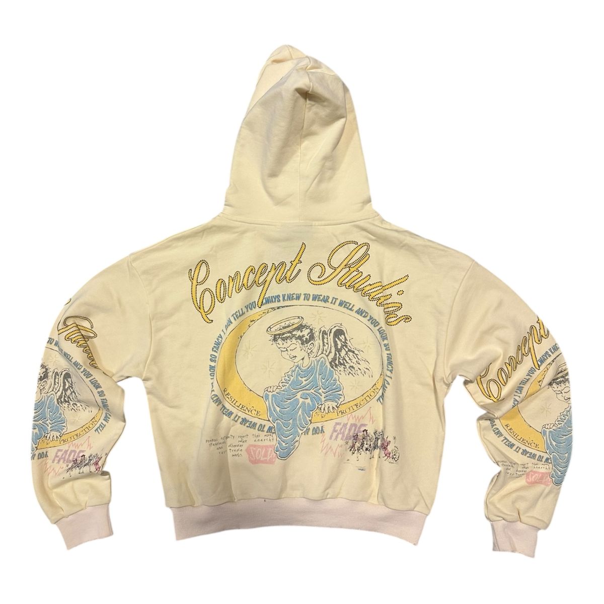 Concept “Studio” AOP Hoodie Cream
