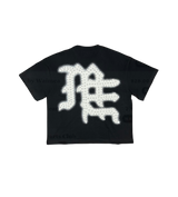 Mixed Emotions Emotions Never Die Rhinestone Tee Black