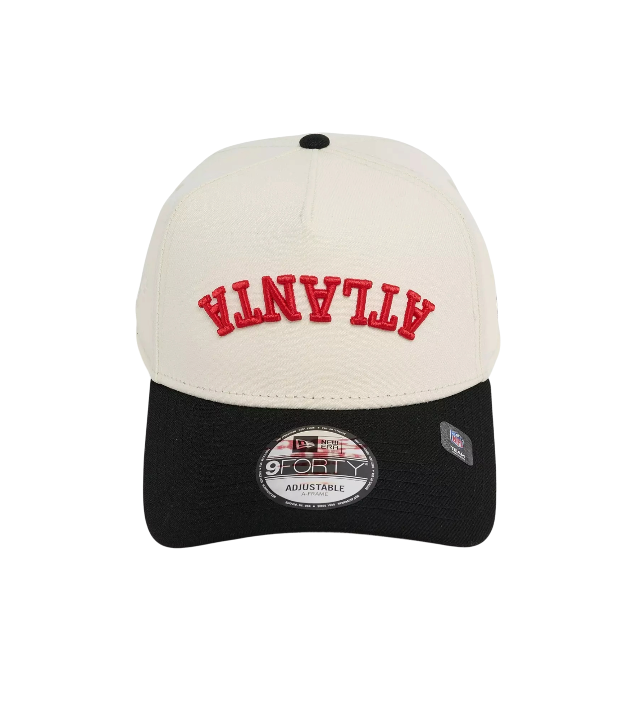 New Era Atlanta Falcons NFL 9FORTY A-Frame Upside Down Wordmark Snapback Hat