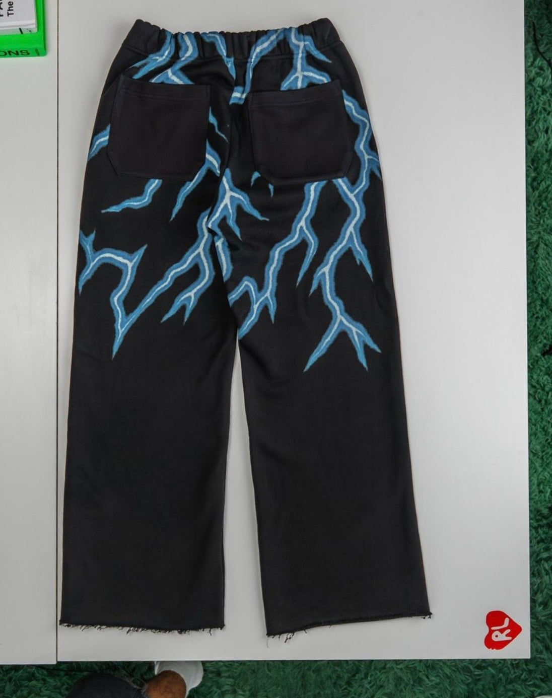 Red Letters Race To Jesus Black Sweatpants