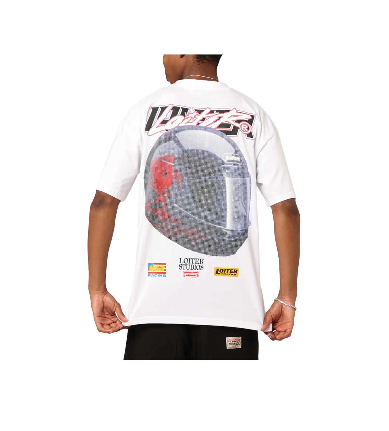 Loiter Big Hit F-1 Helmet Tee White