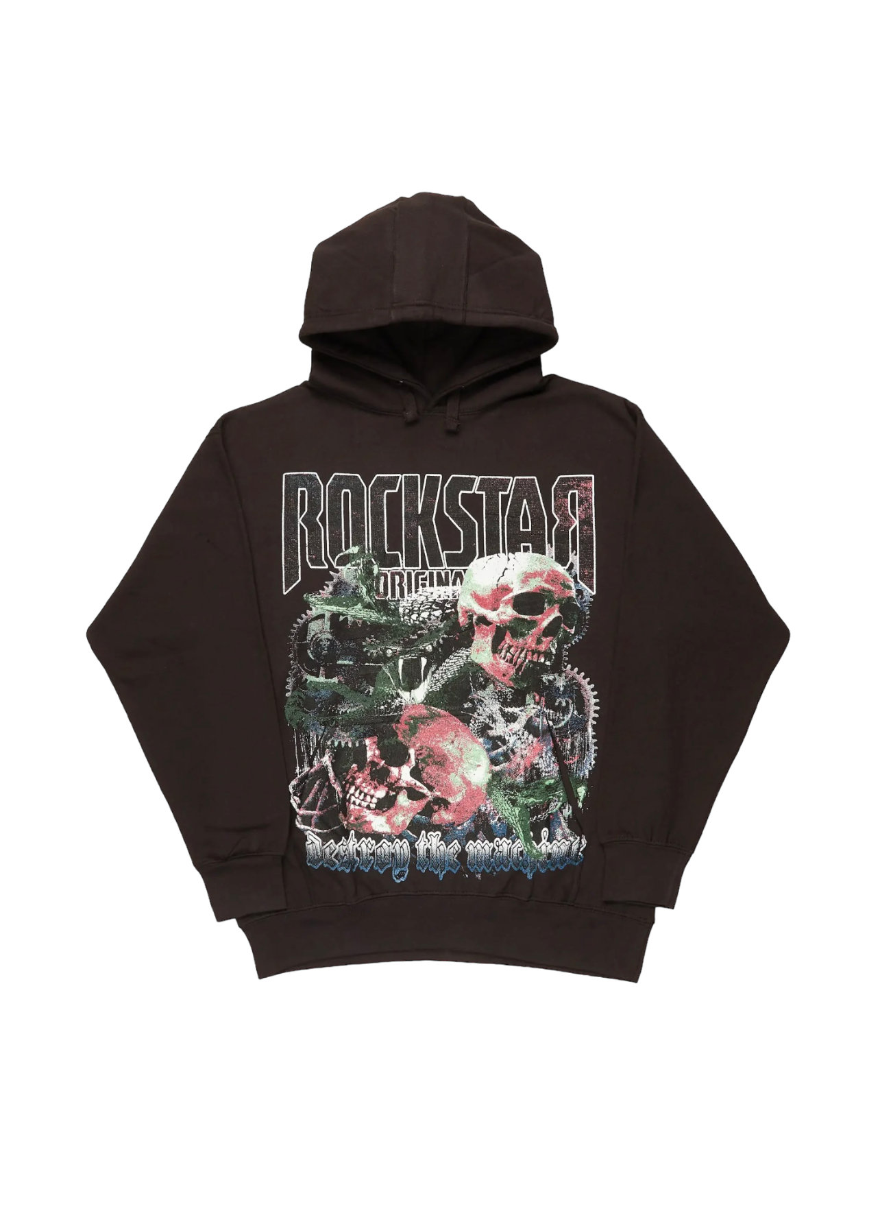 Rockstar Black Skulls Hoodie