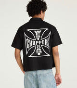 WCC Classic Button Up Tee Black