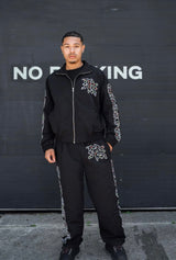 Mixed Emotions Rhinestone Track Pants