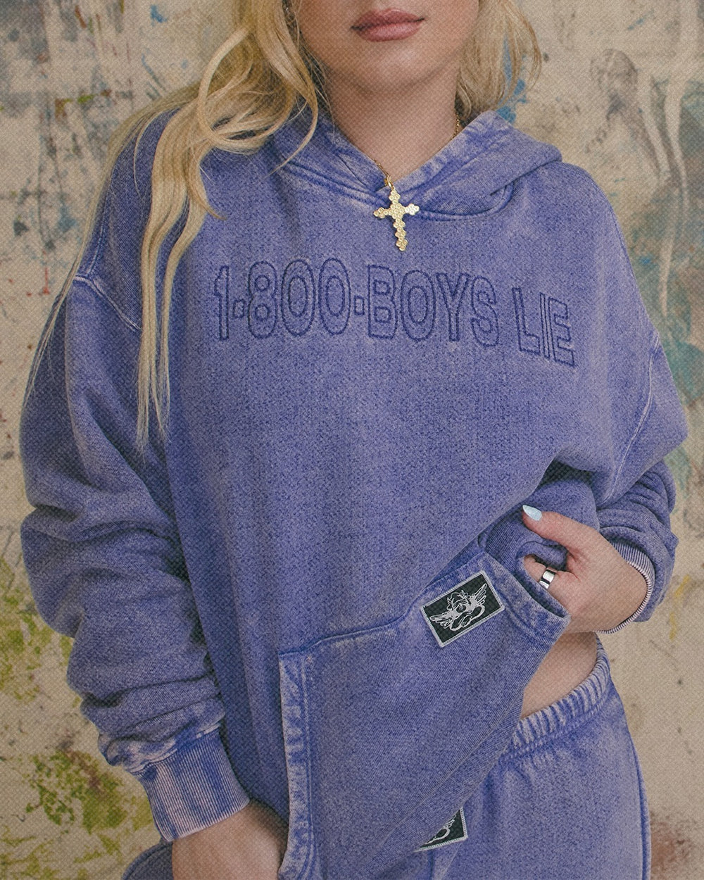 Boys Lie 1-800 Disconnected Racer Hoodie