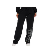 Von Dutch Rhinestone Wide-Leg Sweatpants Black