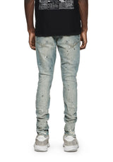 Purple Jeans Blue Splatter