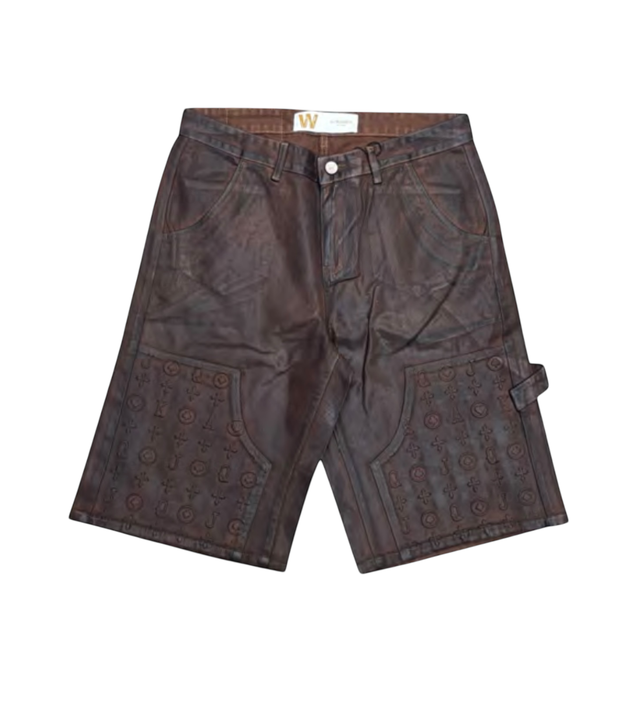 Waimea Embossed Short Dark Brown