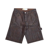 Waimea Embossed Short Dark Brown