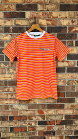 4.0 Streetwear Co Striped Tee Orange