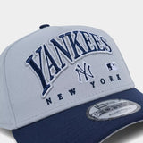 New Era New York Yankees MLB 9FORTY Embroidery Wordmark A-Frame Snapback Hat