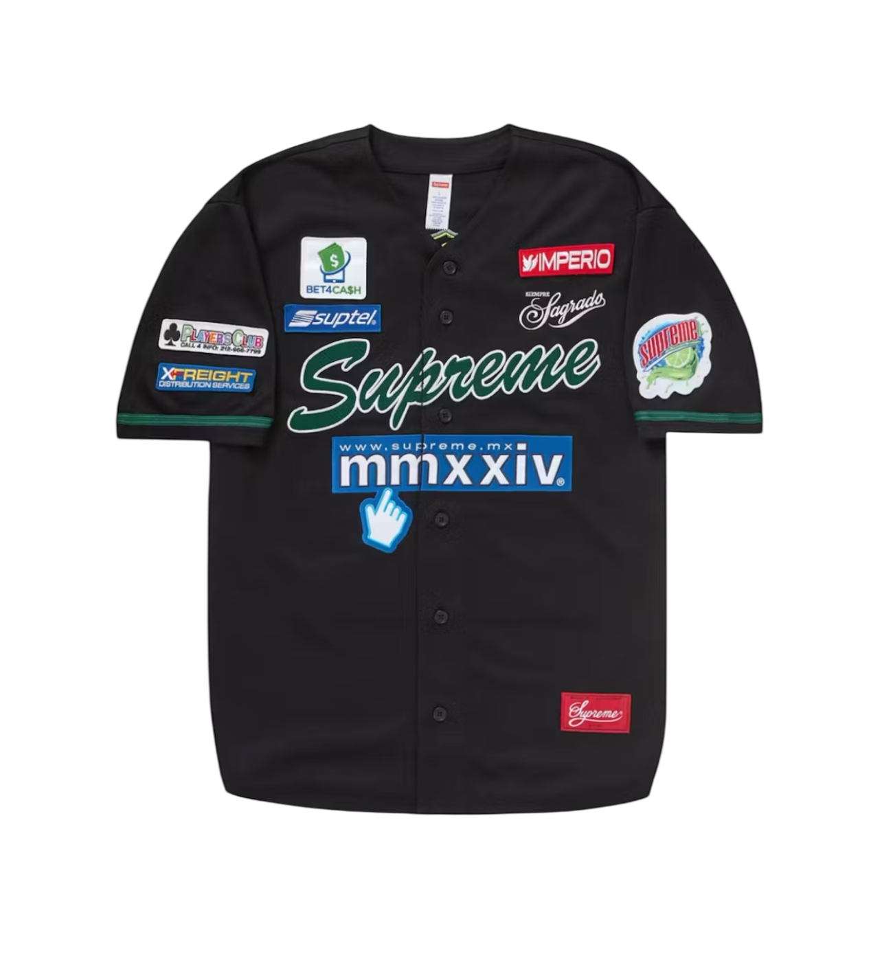 Supreme Baseball Jersey Black