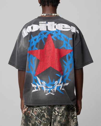 Loiter Cowboy Faded Tee Grey