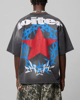 Loiter Cowboy Faded Tee Grey