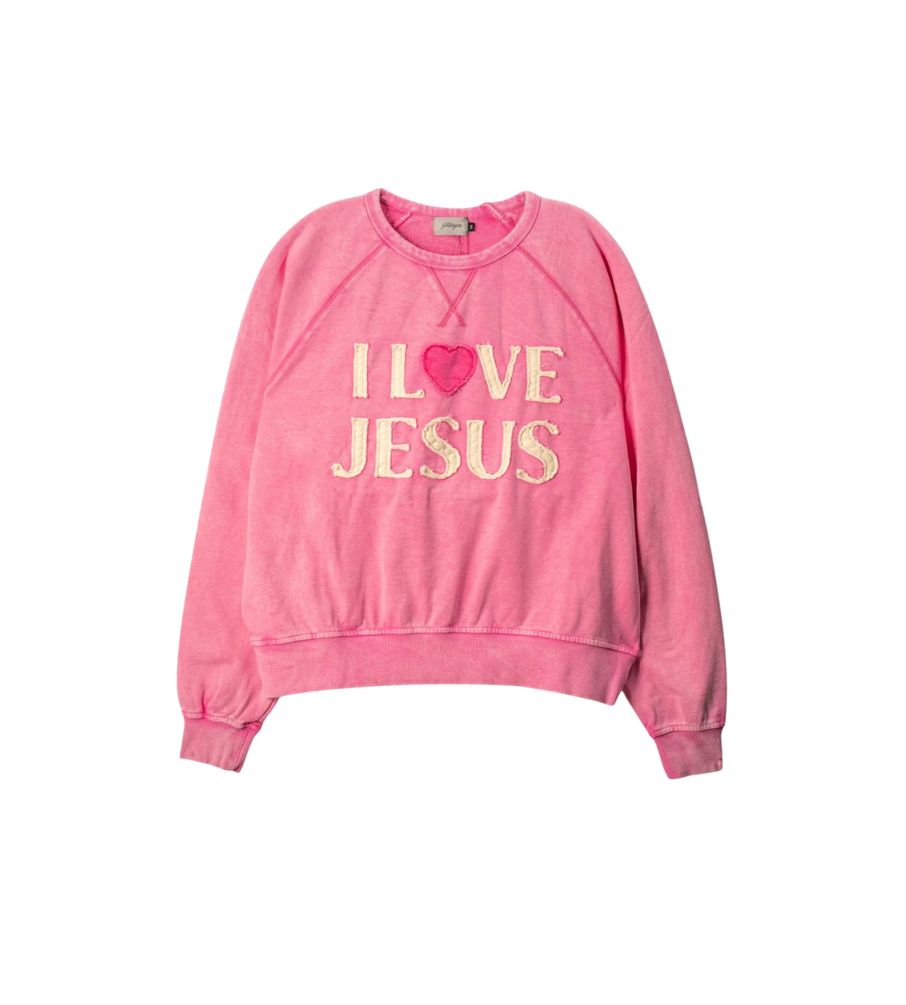 God In You I Love Jesus Crewneck Black Pink